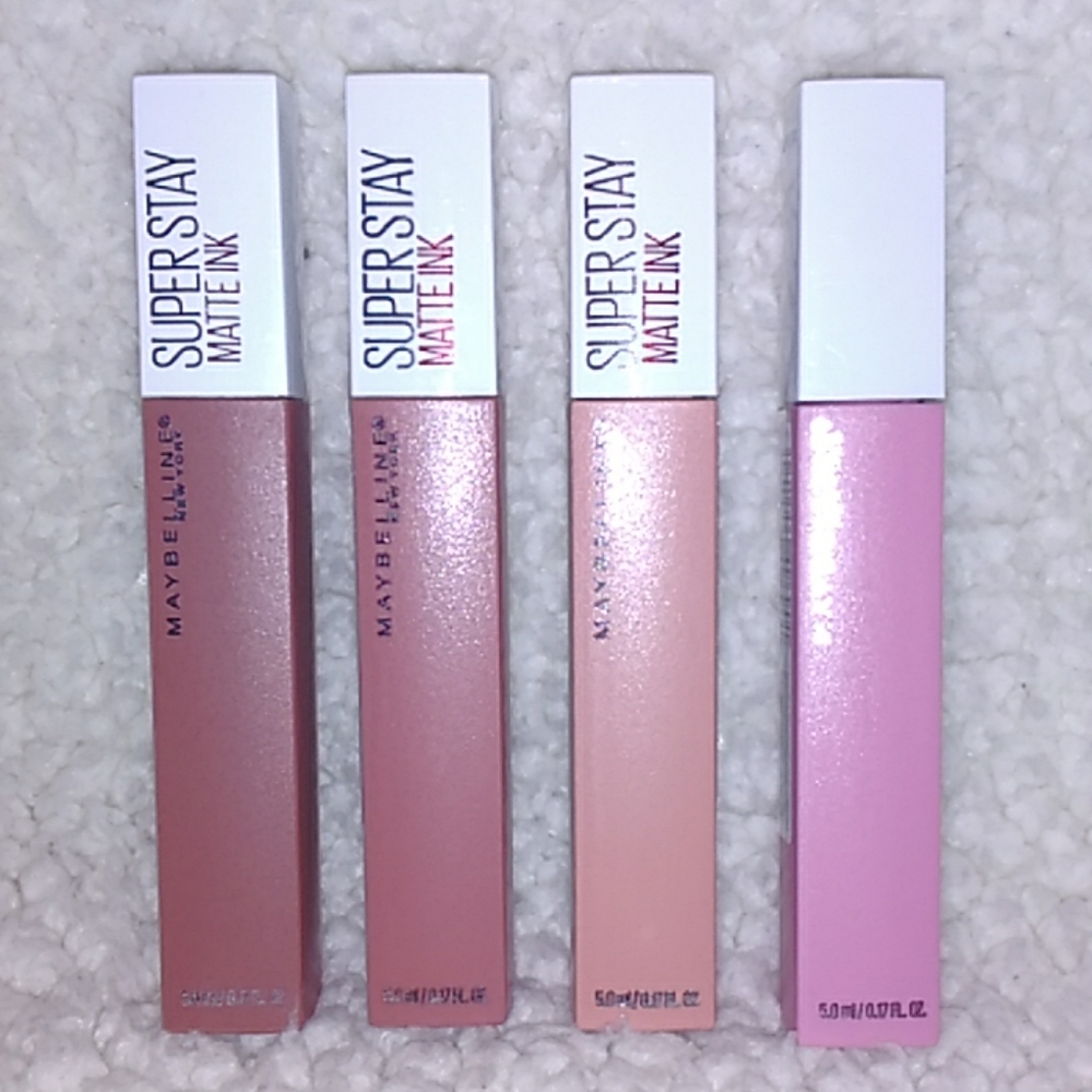 Lot of 4 Maybelline super stay matte ink
